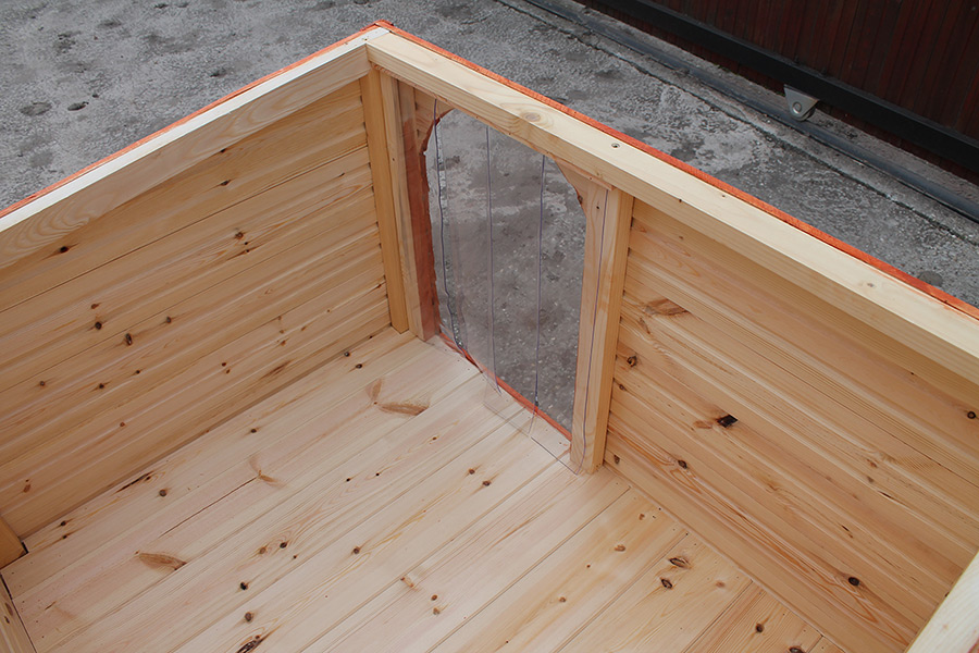 Nicht isolierte Hundehütten