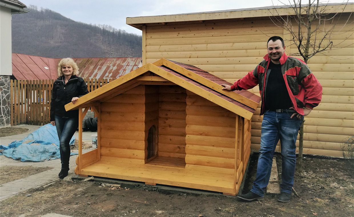 Individuelle Hundehütte