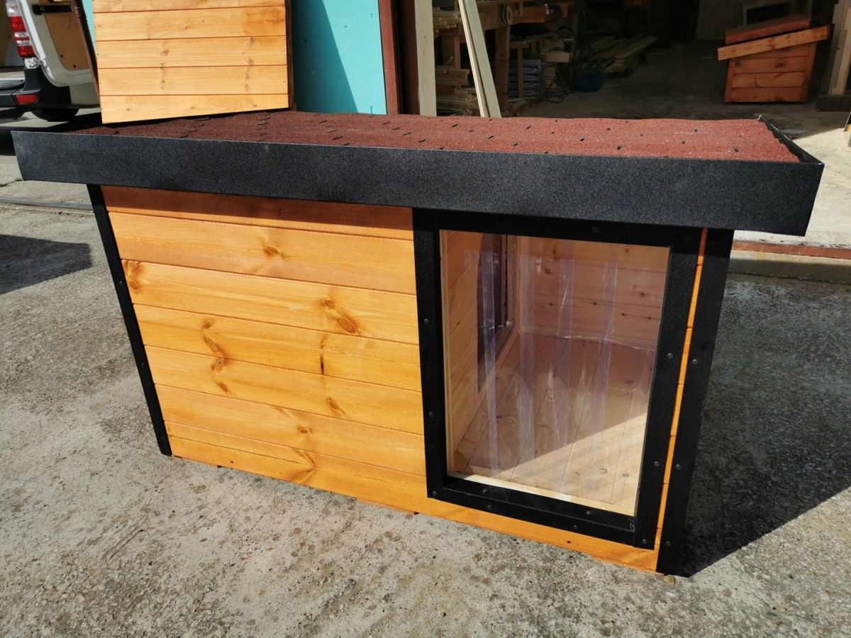 Dexter isolierte Hundehütte